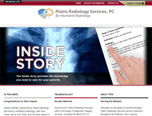 Tablet Screenshot of plainsradiology.com